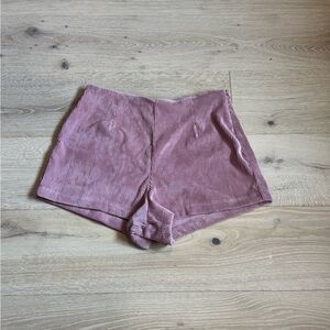Skatie pink High-Waisted corduroy Shorts